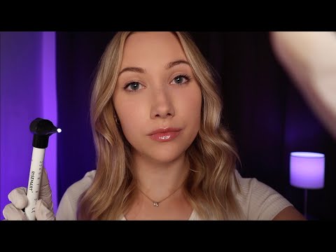 ASMR Relaxing Ear Exam, Ear Cleaning & Hearing Tests