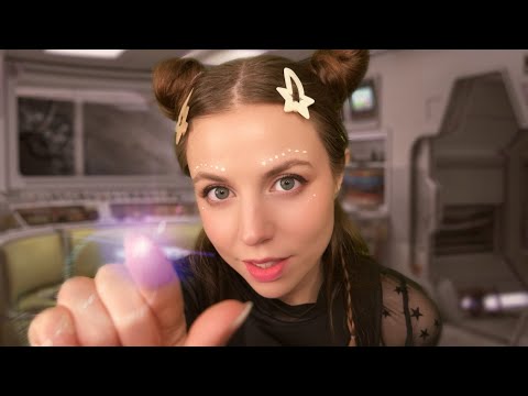 ASMR Alien Examines Your Little Human Face 👽 (Alien Roleplay, Personal Attention, ASMR For Sleep)