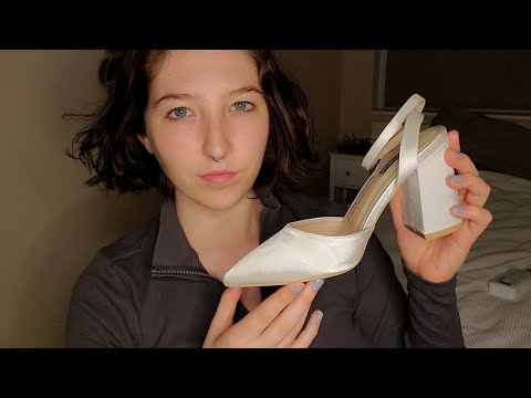 ASMR try-on haul | shoes, clothes & skincare | whispered & chatty | relaxing