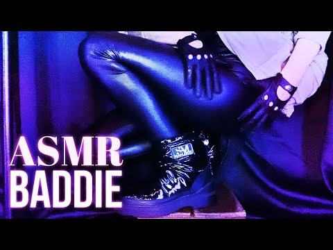 ASMR Baddie wants to trigger YOU (ASMR scratching, leather gloves, boots & more!)