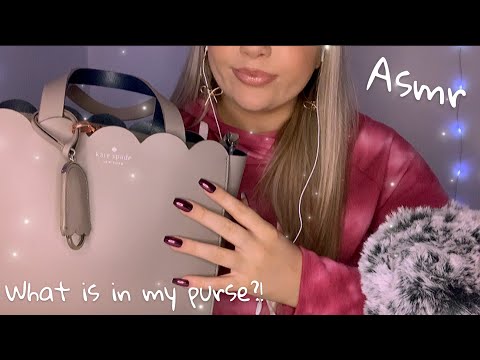 ASMR | What’s in my purse?! | Fast Tapping and Scratching ✨💕