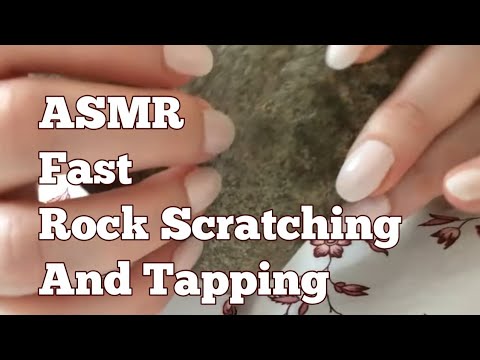 ASMR Fast Rock Scratching And Tapping(Whispered)