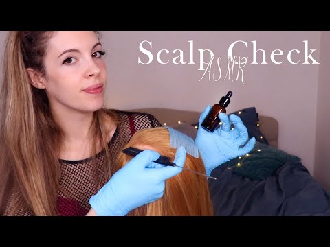 ASMR Intensely Relaxing SCALP CHECK & Treatment -  Rat Tail Comb, Parting, Brushing etc.