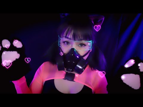 ASMR | Cyberpunk Emotional Support CatGirl Comforts You Before Your Big Exam!
