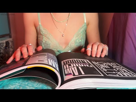 ASMR 🖋 Looking at a Graphic Design Book (tracing, paper sounds)