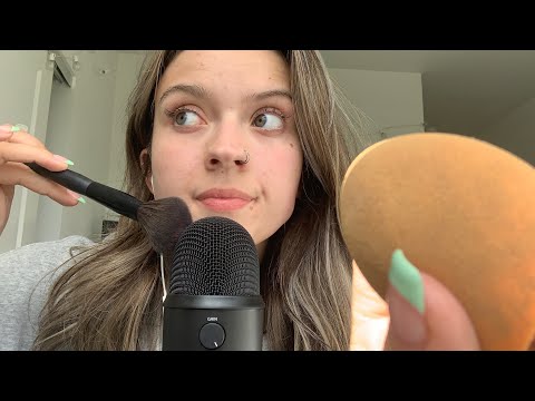 ASMR| YOUR RUDE BEST FRIEND DOES YOUR MAKEUP AGGRESSIVELY WHILE SMACKING GUM| ROLEPLAY