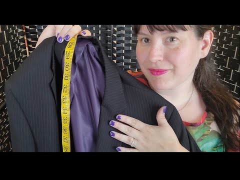 🧵 ASMR Tingly Tailor Shop - Suit Fitting - Measuring you ... Relaxing Personal Attention 🧵