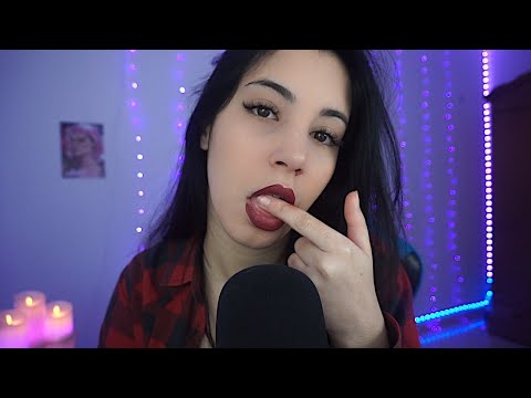 ASMR Spit Painting + Intense Mouth Sounds (Chupa Chups, Saliva, Chicle) 👅 l Ceceinfinite