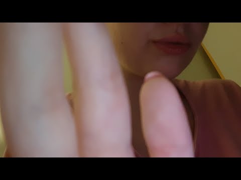 Gently touching your face with whispers | ASMR