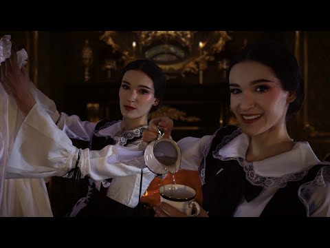 ASMR | Twin Maids Prepare You For Sleep (Roleplay)