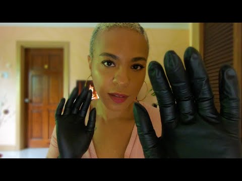 ASMR Mouth Sounds + Hand Movements (w/ Gloves) - Inaudible Whisper ASMR