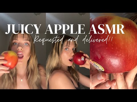 ASMR Juicy and Delightful Apple!!!