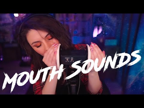 ASMR Mouth Sounds 💎 Tongue Fluttering, Kur Kur, Ear Tapping, No Talking, 3Dio