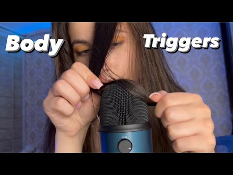 Asmr body triggers in 1 minute