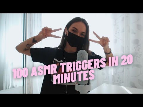 100 ASMR TRIGGERS IN 20 MINUTES | 100 АСМР ТРИГГЕРОВ ЗА 20 МИНУТ | 100% МУРАШКИ