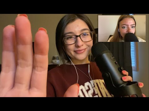 ASMR Mouth Sounds + Hand Movements (collab with @Carmen ASMR )