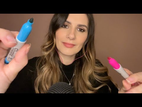 ASMR Tracing/Drawing on your Face 🎨
