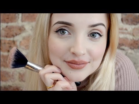 ASMR face brushing personal attention whilst doing my makeup