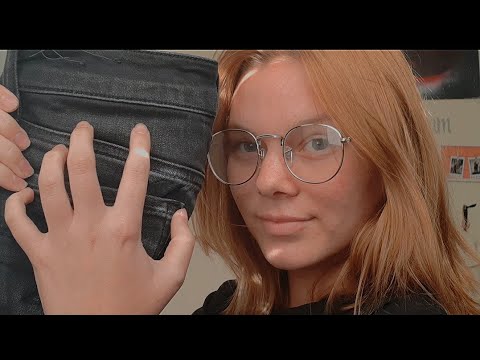 asmr | fabric scratching (jean pants)