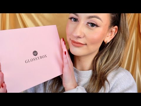 ASMR Glossybox April Unboxing +DISCOUNT CODE! ✨ (relaxing whispering, tapping & crinkling)