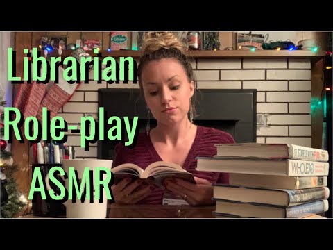 LIBRARY ROLEPLAY ASMR 📚 Scanning Books | Whispered | Typing | Librarian ASMR 📝 Tapping on books