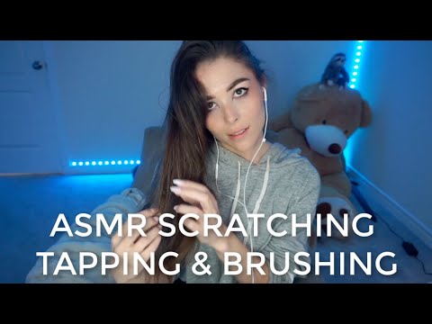 |ASMR| SCRATCHING, TAPPING AND BRUSHING SOUNDS *VERY sensitive tingles*