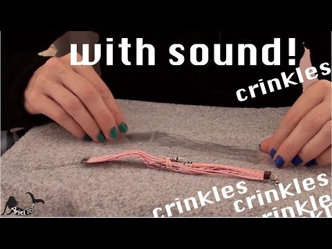 crunchy crunching plastic wrapping show&tell asmr WITH AUDIO!!