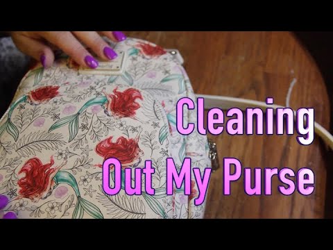 Cleaning Out My Purse [ASMR] Soft Spoken + Sounds