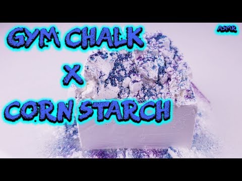 ASMR Satisfying Gym Chalk x Corn Starch Crushing - Relaxing ASMR Sleep