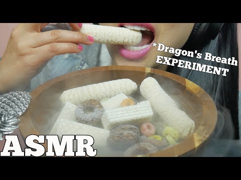 ASMR Dragon's Breath EXPERIMENT *FAILED? (EXTREME CRUNCHY EATING SOUNDS) | SAS-ASMR
