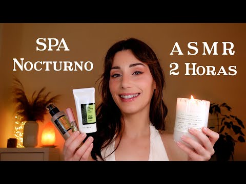 ASMR 2 HORAS SPA NOCTURNO 🌜🪔 Masaje Capilar, Facial & Skincare para Dormir 💤 Roleplay en Español