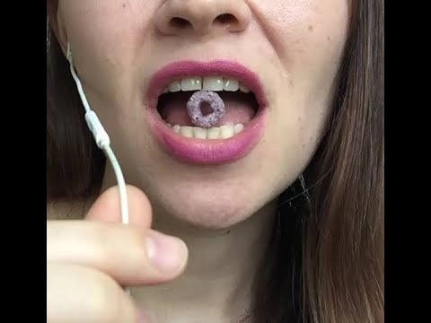 ASMR - BREAKFAST CEREAL!!! does purple crunch? Fruit Loops Froot Loops satisfying sounds #shorts