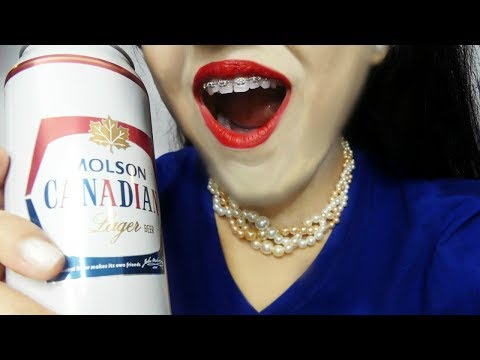 ASMR Mouth Sounds, Tapping Sounds, Drinking Sounds (BEER)