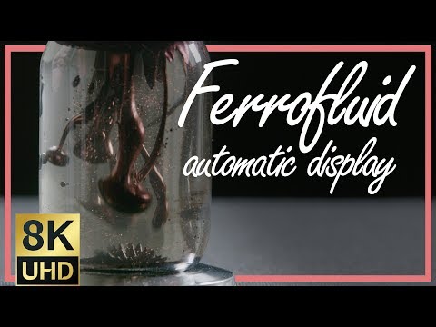 ASMR Ferrofluid Display 💦 Oddly Satisfying Liquid Magic! (8K UHD)