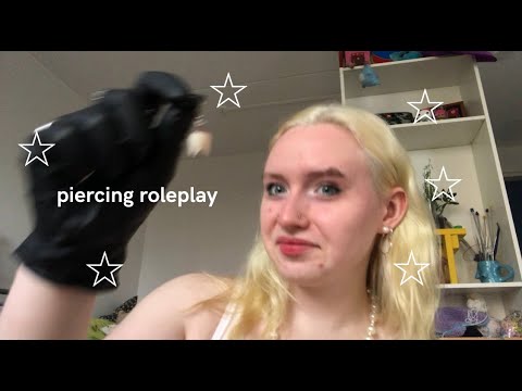 lofi asmr! [subtitled] piercing roleplay!