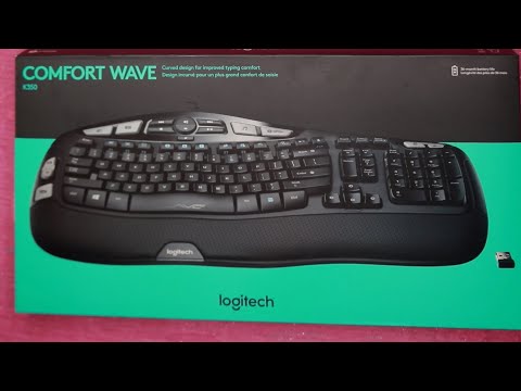 Unboxing ASMR Logitech Comfort Wave K350 Keyboard
