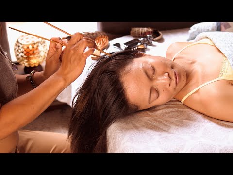 ASMR Scalp Check, Gua Sha and Acupressure Massage with @FairyCharASMR (Real Person)