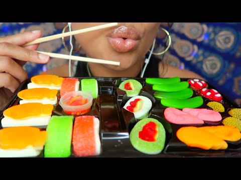 ASMR | Sushi Gummy Candy 🍣 🍱 🍜