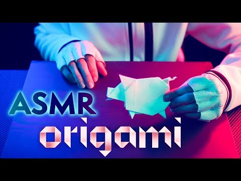 ASMR Origami PIG 🐷CRINKLY Folding PAPER 📰Special Chinese New Year - NO TALKING