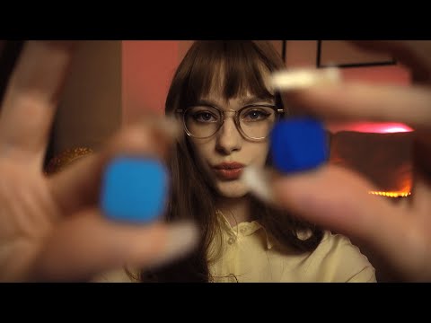 ASMR Coloring on your face (layered sounds, personal attention)