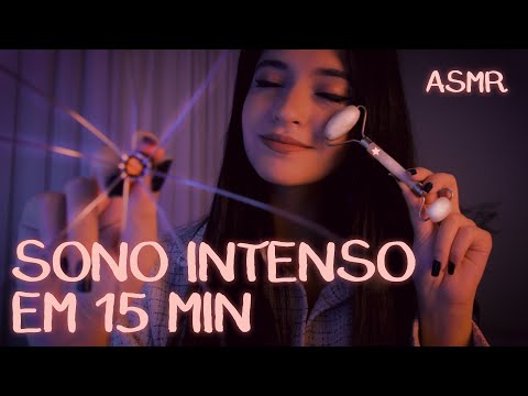 ASMR ☾ MASSAGEM FACIAL PRA VOCÊ DORMIR PROFUNDAMENTE: Rosto, Cabeça l ASMR BR, Face Massage ASMR