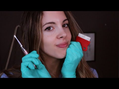 ASMR General Checkup, Ear Cleaning, Scalp Check, Eye Check, Questionnaire