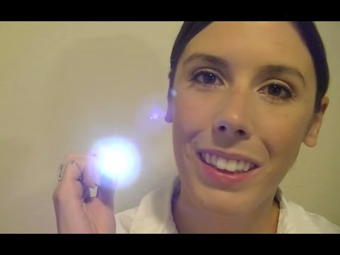 ASMR Cranial Nerve Exam Role Play with Personal Attention, Light, and Face Touching