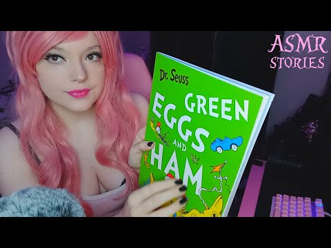 ASMR Stories | Green Eggs and Ham (whispers, page turning & tapping) My first ASMR Video