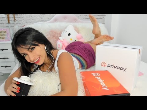 ASMR 3DIO Abrindo as Caixas da PRIVACY Unboxing 📦 (lots of tapping + scratching!)