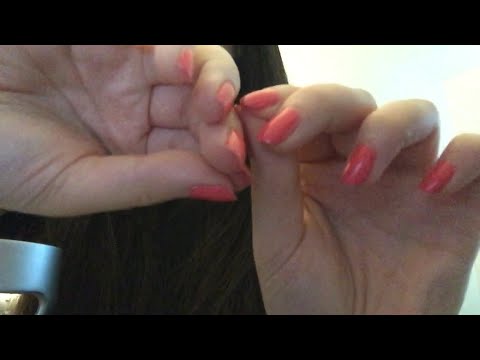 ASMR plucking and pulling away negative thoughts and energy