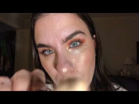 ASMR fast and agressive makeup roleplay|| best friend does your date makeup quickly