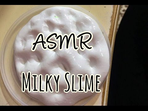 ASMR:  TUTORIAL MILKY SLIME - Português ( Vídeo para relaxar e dar soninho)