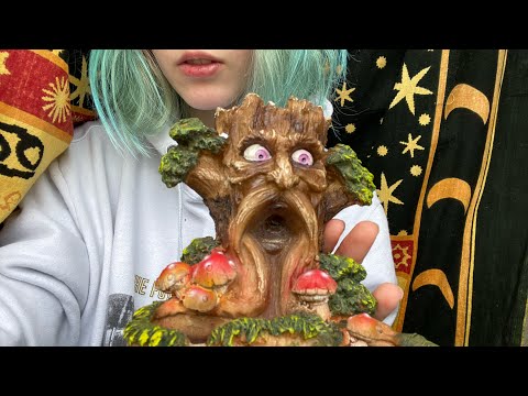 Asmr tapping and scratching textured incense burner
