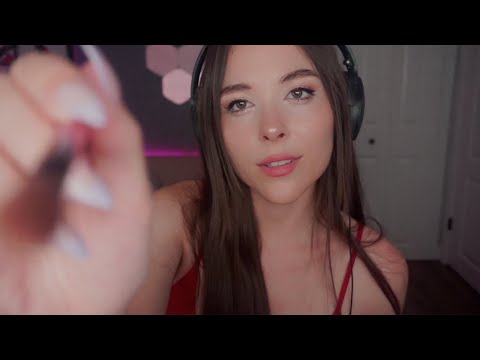 ASMR Painting Your Face With My Finger + Personal Attention